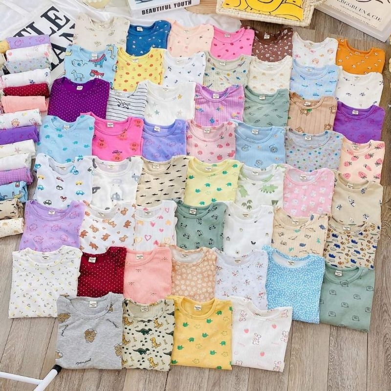 Bộ Thun Dài Tay Cho Bé Trai và Bé Gái