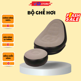 Bộ Ghế Lười Tựa Lưng Bơm Hơi Kiểu Dáng Hàn Quốc Bọc Nhung Mềm Mại bảo hành 12 tháng-VD.STORE