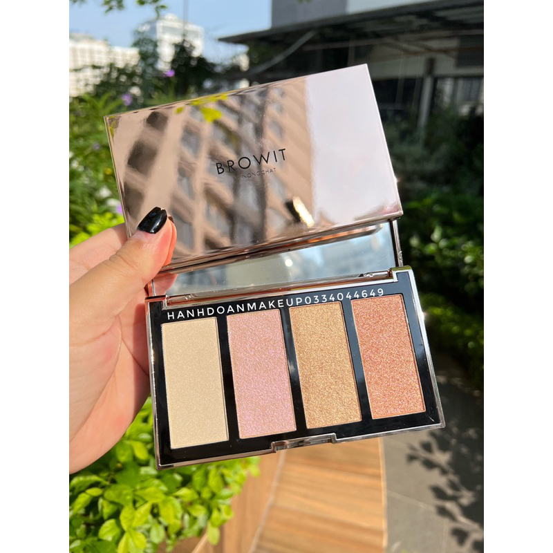 Bảng Highlight Show Glow Highlighter 4 ô Browit by Nongchat
