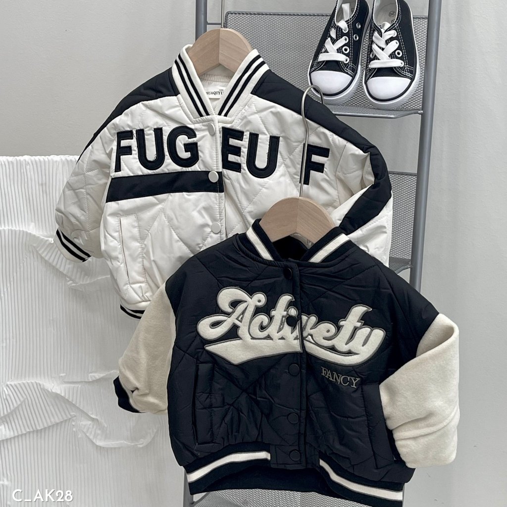 Áo khoác cho bé trai, áo khoác mùa đông cho bé EMBES KIDS 11kg - 28kg