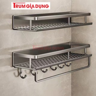  Giá kệ để đồ nhà bếp nhà tắm TRÙM GIA DỤNG dán tường khoan tường chất liệu nhôm hàng không. 