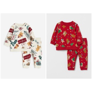 Set quần áo thu đông bé trai Noel HM Auth