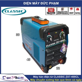 Máy hàn điện tử inventer classic zx7-400cl | máy hàn que 5mm