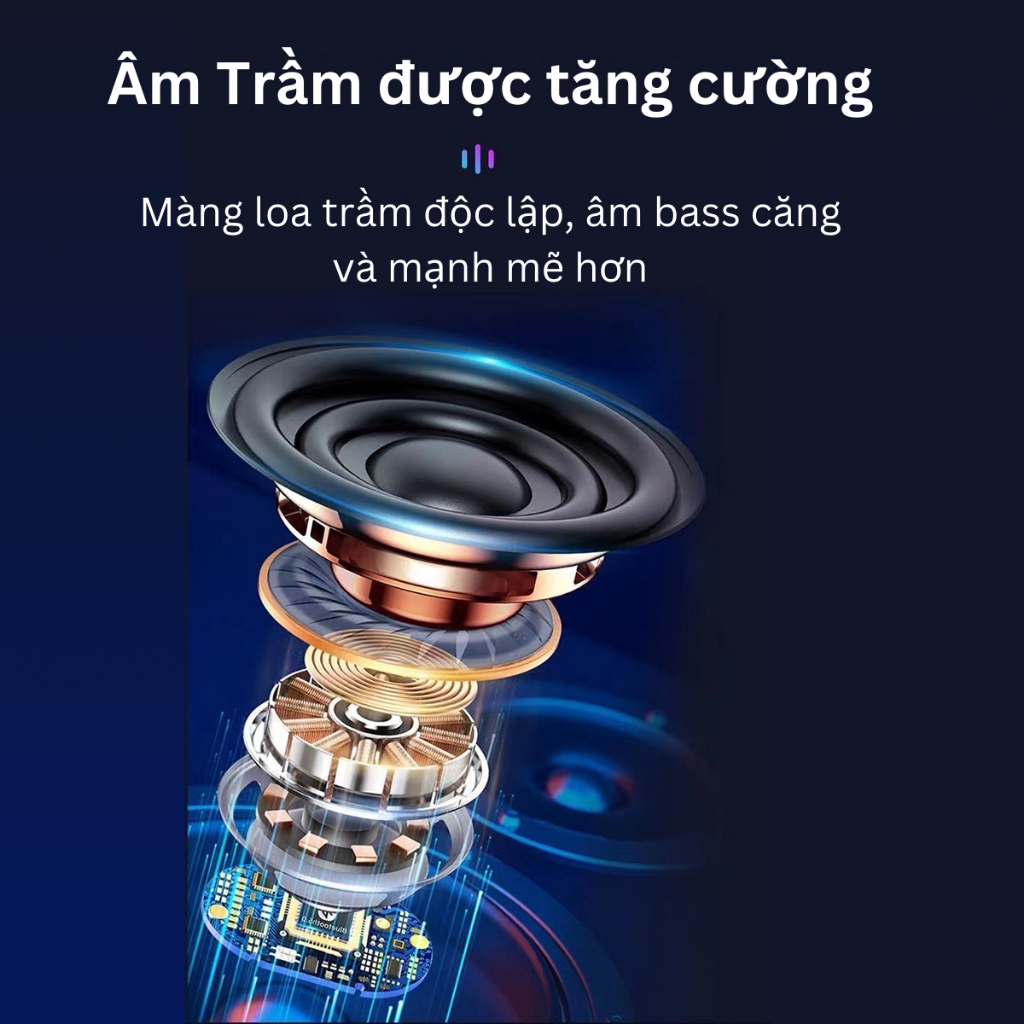 Loa Bluetooth mini L28 Big Diamond, Hát karaoke kèm Mic không dây Tăng cường Bass, Hiệu ứng led - vistyle shop