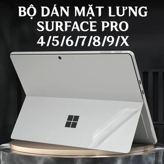 Bộ Dán Mặt Lưng Surface Pro 4, Pro 5, Pro 6, Pro 7, Pro 8, Pro 9, Pro X 12, 13 inch giúp chống trầy xước, tản nhiệt tốt