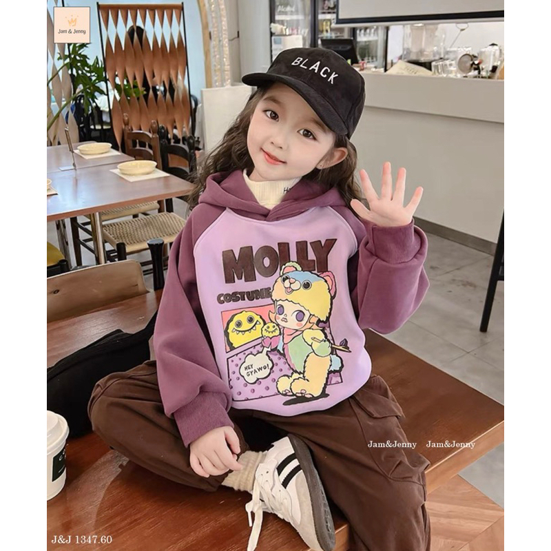 Bộ nỉ Molly tím nâu