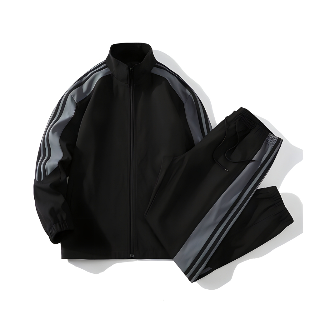 Đồ bộ quần áo khoác gió thể thao nam nữ dài tay, sét áo khoác gió dù và quần gió dù vải tráng bạc đẹp chống nước