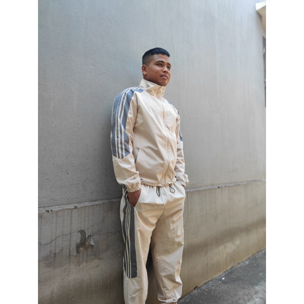 Đồ bộ quần áo khoác gió thể thao nam nữ dài tay, sét áo khoác gió dù và quần gió dù vải tráng bạc đẹp chống nước