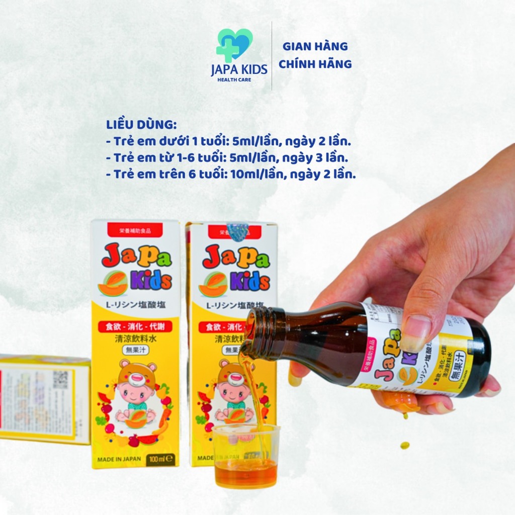 Siro Ăn Ngon Cho Bé Giúp Bé Ăn Ngon Hỗ Trợ Tăng Đề Kháng Chăm Sóc Sức Khỏe Cho Bé Japa Kids Chính Hãng
