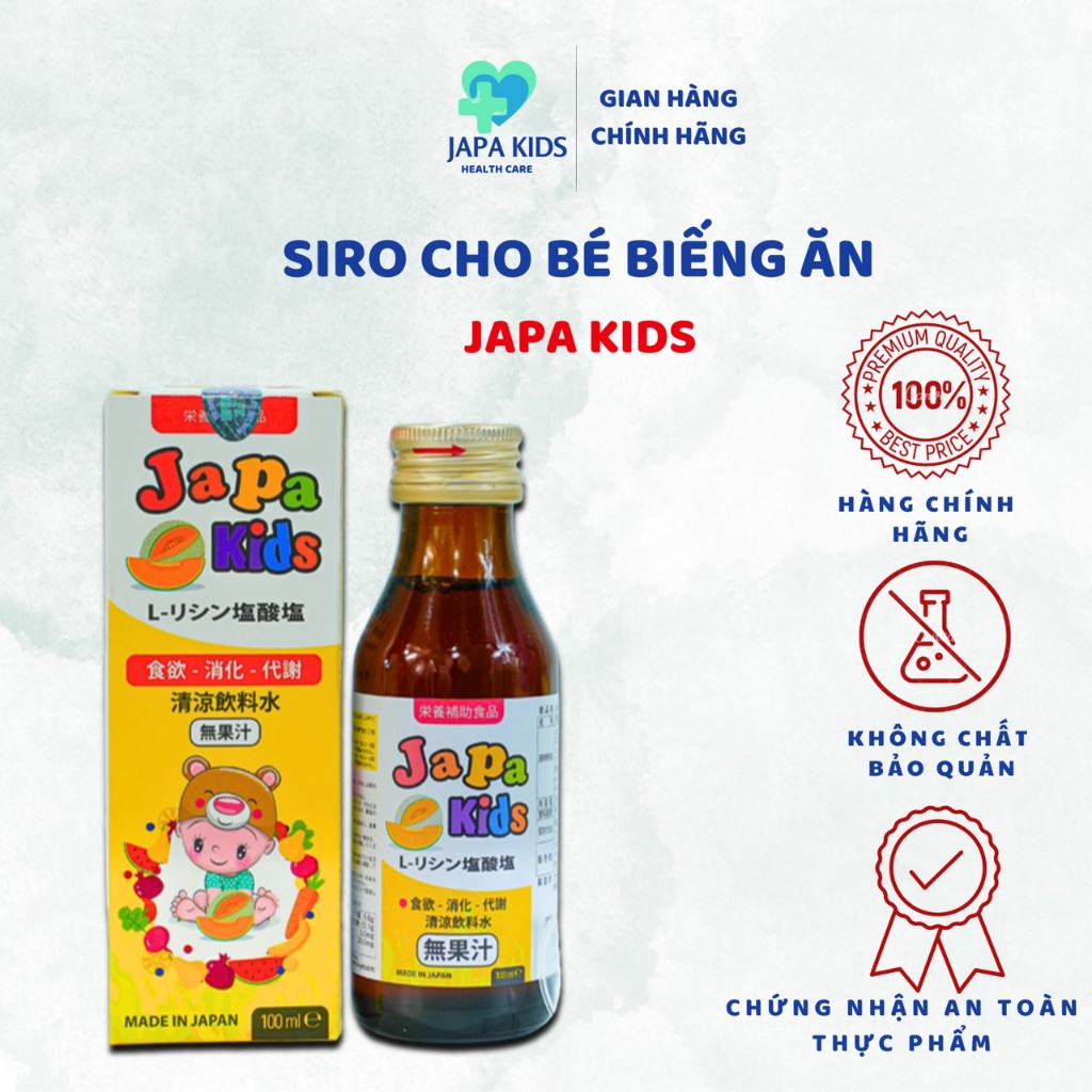 Siro Ăn Ngon Cho Bé Giúp Bé Ăn Ngon Hỗ Trợ Tăng Đề Kháng Chăm Sóc Sức Khỏe Cho Bé Japa Kids Chính Hãng
