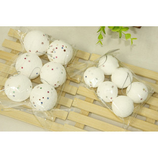 Set 6 quả châu tuyết, bóng tuyết trang trí Noel, trang trí giáng sinh