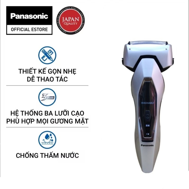 Máy cạo râu Nhật Bản Panasonic ES-ERT3 kháng nước ipx7 có thể cạo khô và cạo ướt