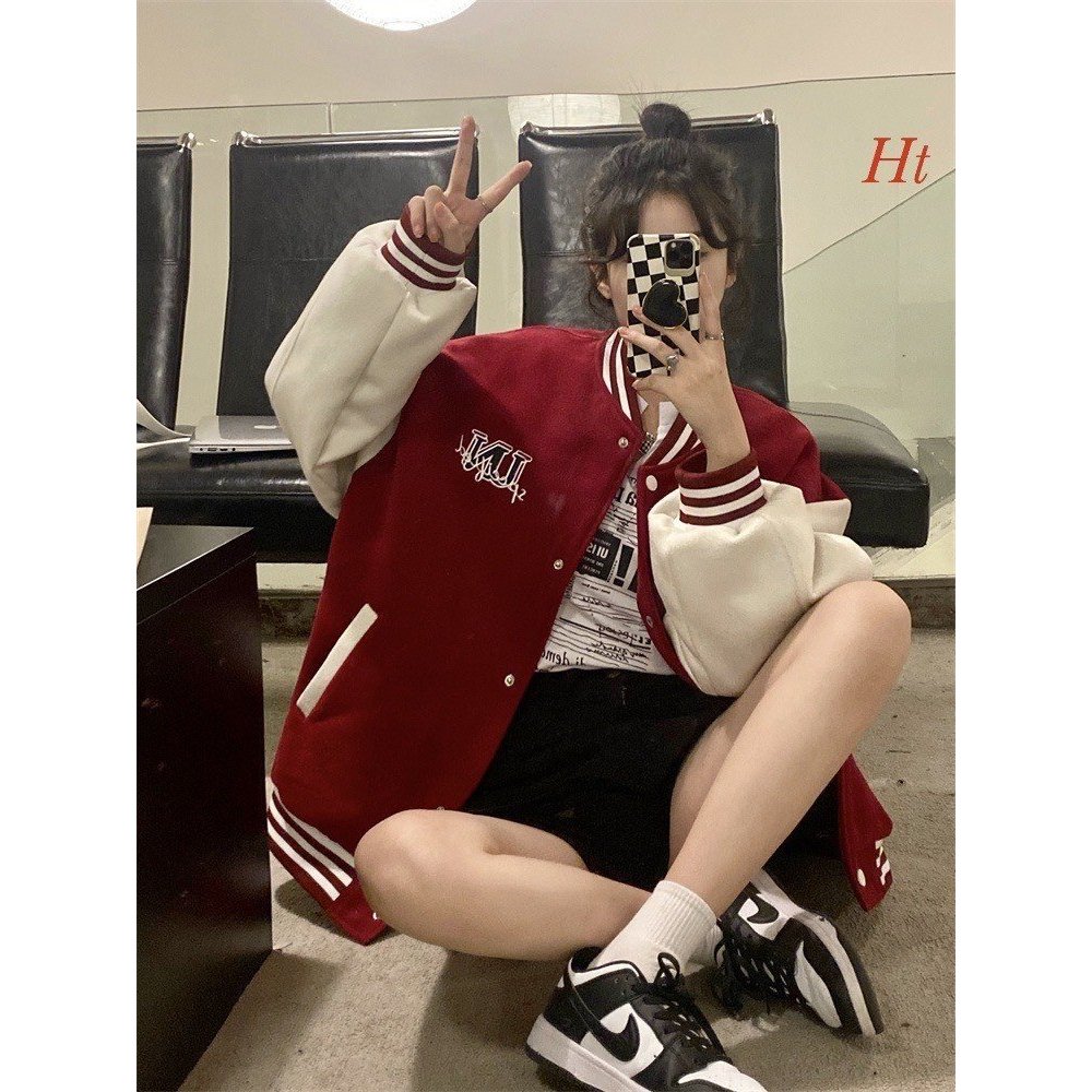 ÁO KHOÁC BOMBER NỈ, FORM THỤNG HOẠ TIẾT IN SỐ 6.