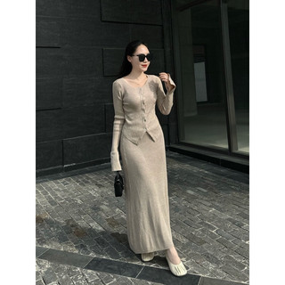 Set váy len dài siêu xịn hàng QCCC