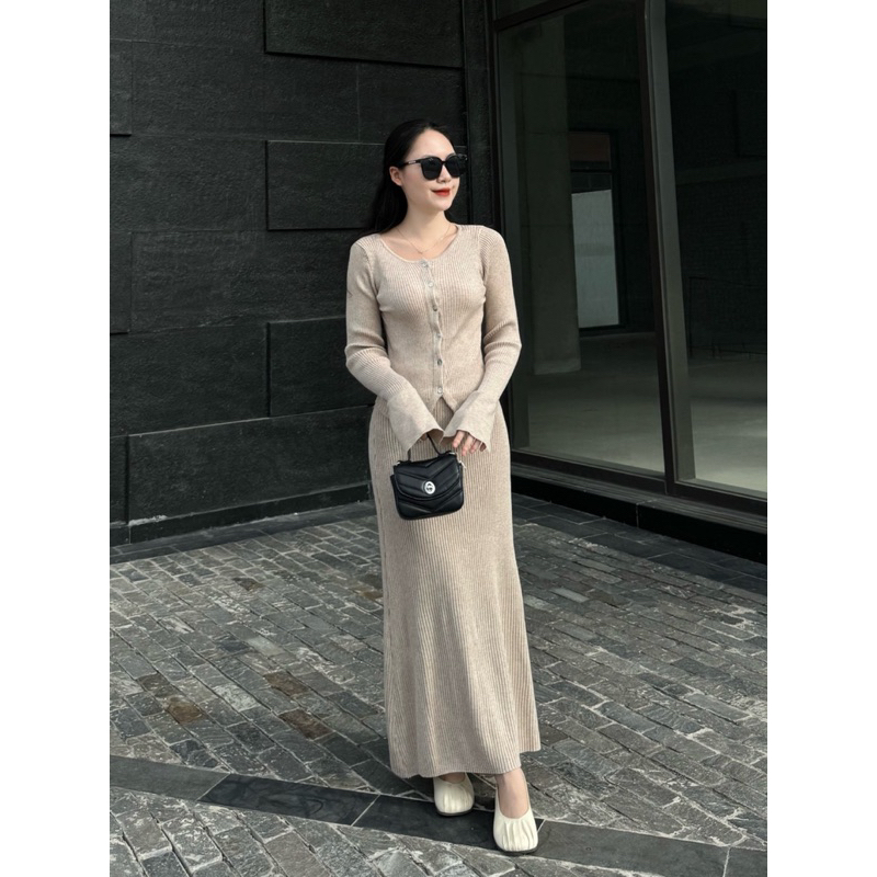 Set váy len dài siêu xịn hàng QCCC