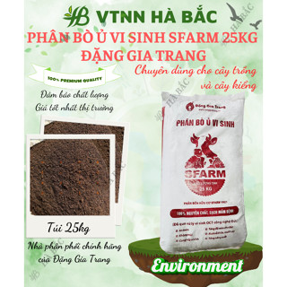 Phân Bò Ủ Vi Sinh - Phân Ủ Hoai SFARM Loại 25KG, Thích Hợp Cho Mọi Loại Cây Trồng