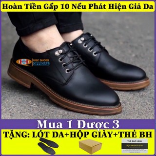 Giày da nam da bò nappa mềm mại đế cao su đúc siêu êm chân AQ025