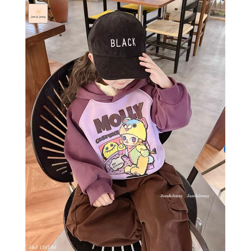 Bộ nỉ Molly tím nâu