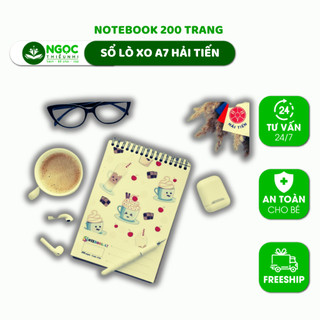 Sổ Vở Hải Tiến Sổ lò xo Notebook A7 hình bìa dễ thương
