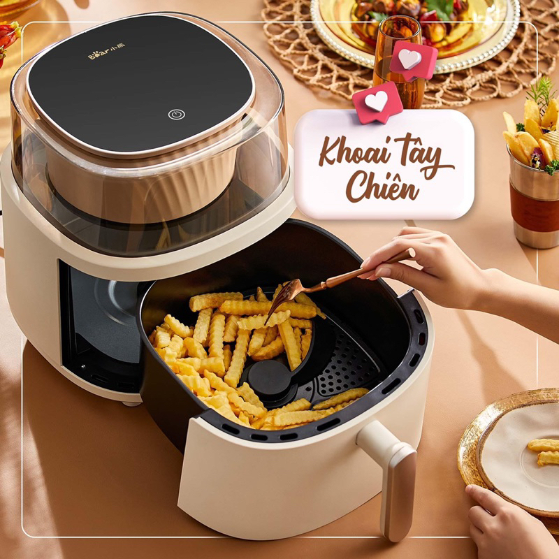 Nồi Chiên Không Dầu 6L Bear QZG-F15G1 - Bảo hành 12 tháng
