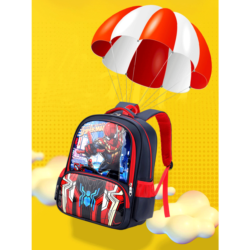 Cặp Balo học sinh đi học hình công chúa, siêu nhân, ba lô cho bé trai gái tiểu học chống gù lưng