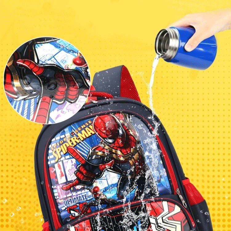 Cặp Balo học sinh đi học hình công chúa, siêu nhân, ba lô cho bé trai gái tiểu học chống gù lưng