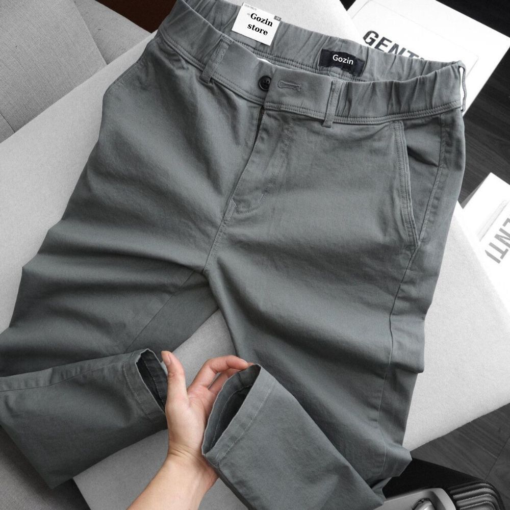 Quần Kaki Nam Form Slim Fit GOZIN.SHOP - Chất Vải Kaki Cotton Co Giãn -JA20