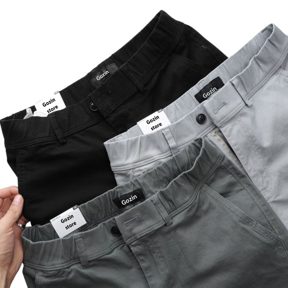 Quần Kaki Nam Form Slim Fit GOZIN.SHOP - Chất Vải Kaki Cotton Co Giãn -JA20