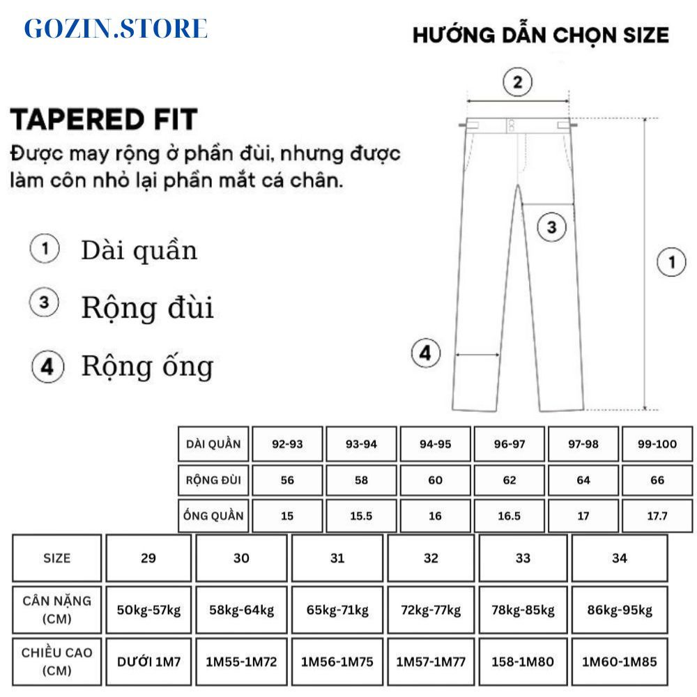 Quần Kaki Nam Form Slim Fit GOZIN.SHOP - Chất Vải Kaki Cotton Co Giãn -JA20