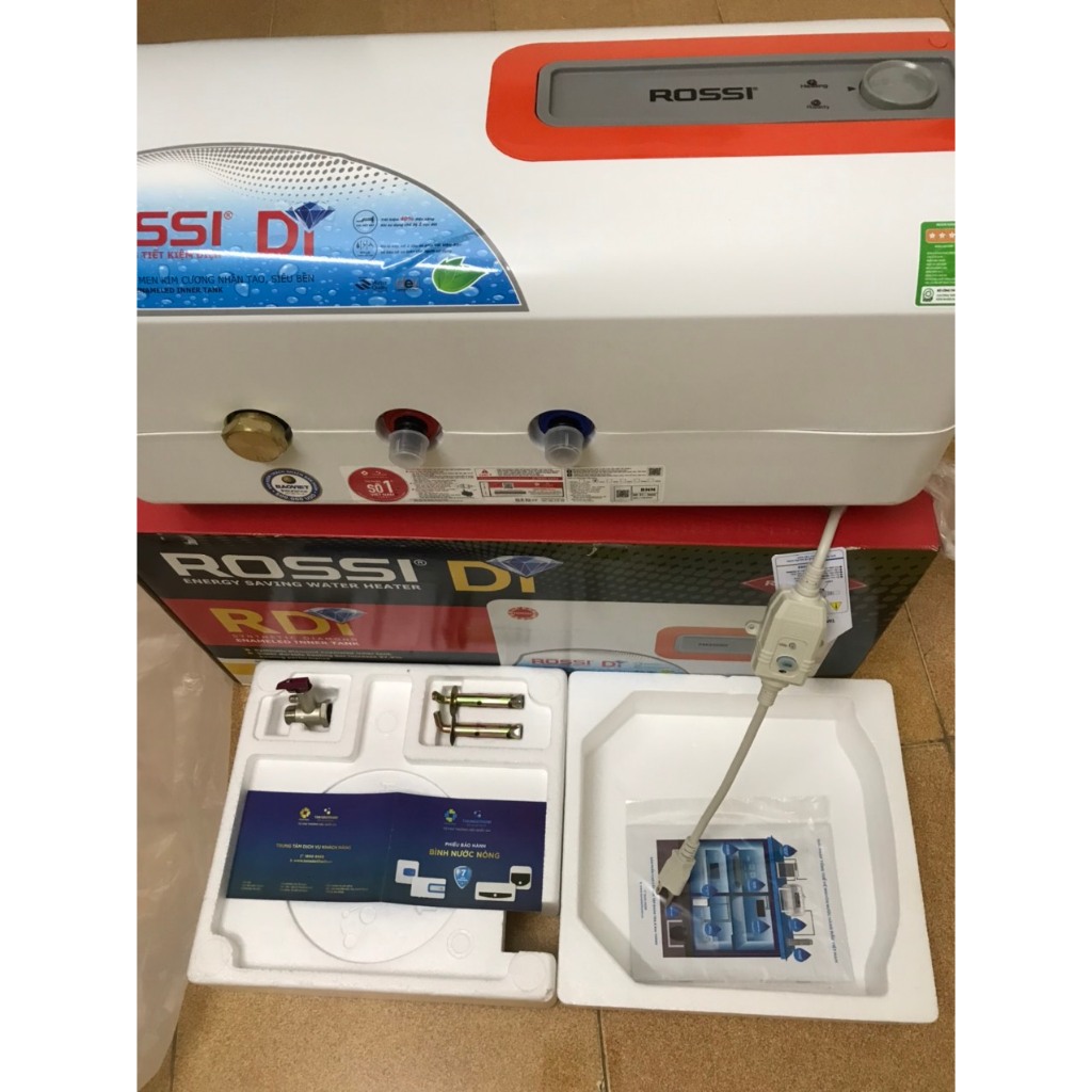 Bình Nóng Lạnh Rossi 20 DI 20 Lít  Kích thước: 697x304x297mm