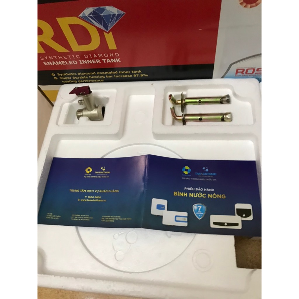 Bình Nóng Lạnh Rossi 20 DI 20 Lít  Kích thước: 697x304x297mm