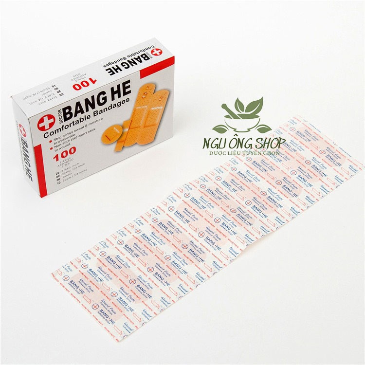Hộp 100 Miếng Dán Vết Thương Nhiều Kích Cỡ - Hộp 100 Miếng Dán Urgo Vô Trùng Tiện Lợi