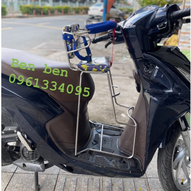 Ghế ngồi xe máy cho bé xe Vision.Luvias. Aruzo. Click.Ghế tựa vòng