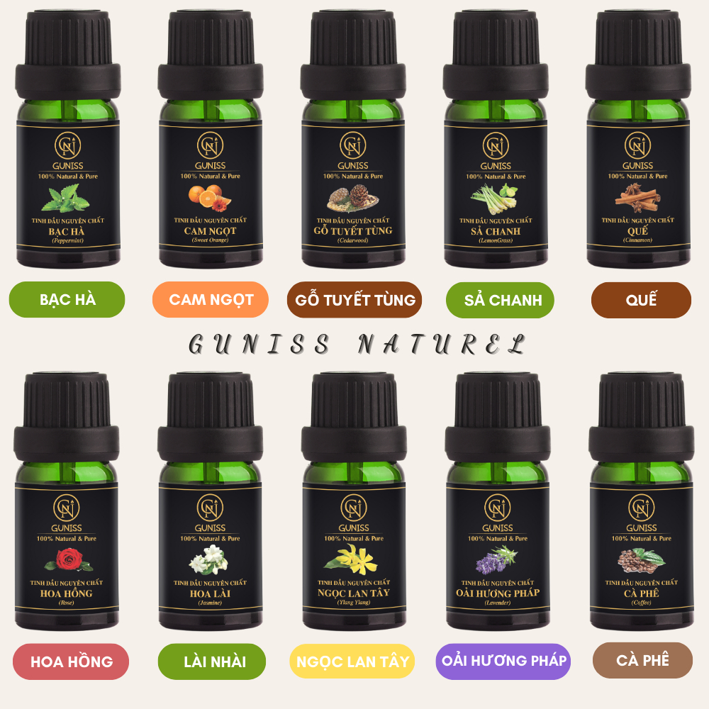 Tinh Dầu Sả Chanh Guniss 100ML |  Guniss VNXK Có Kiểm Định | 100% Natural.