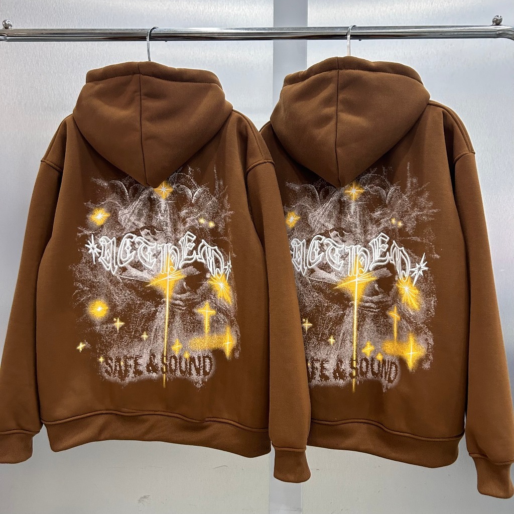 Áo khoác Hoodie Nỉ Bông in hình Tia Chớp Local Brand Unisex Wearzone