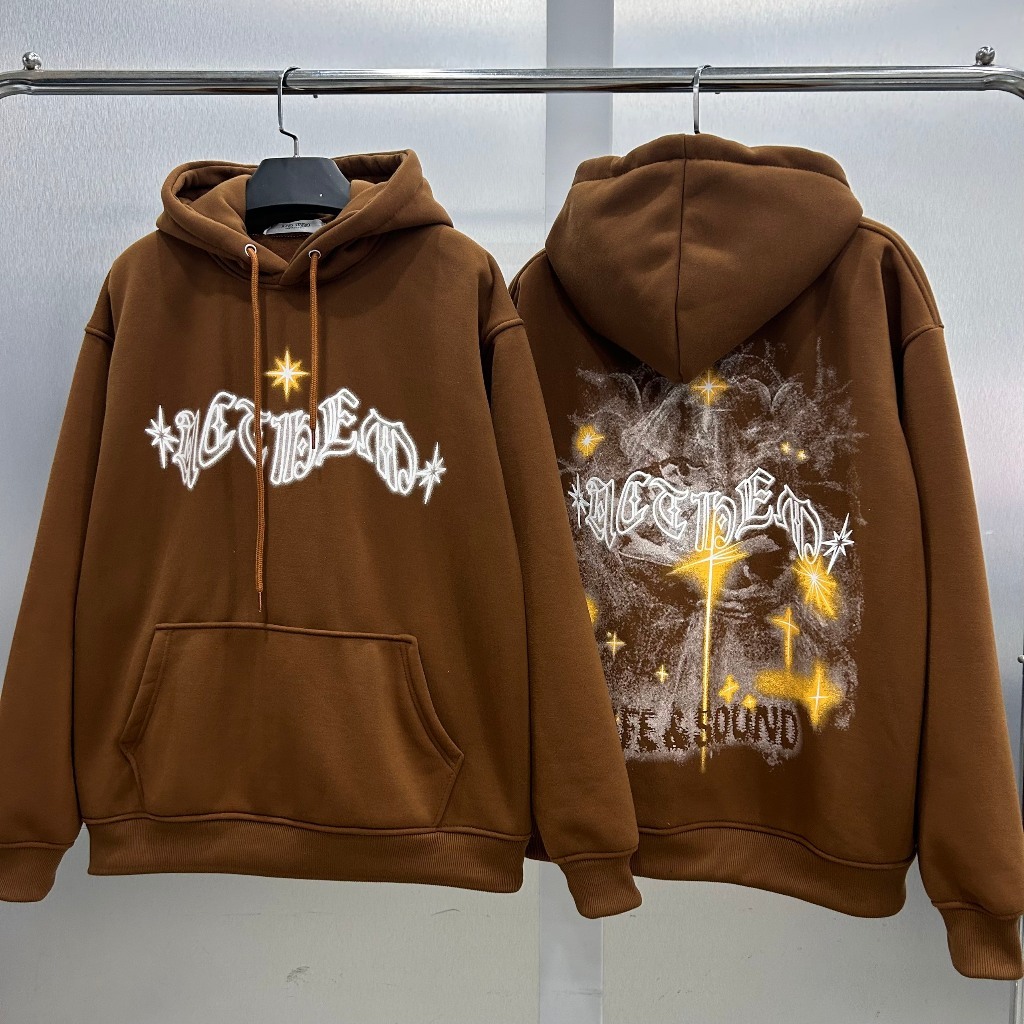 Áo khoác Hoodie Nỉ Bông in hình Tia Chớp Local Brand Unisex Wearzone