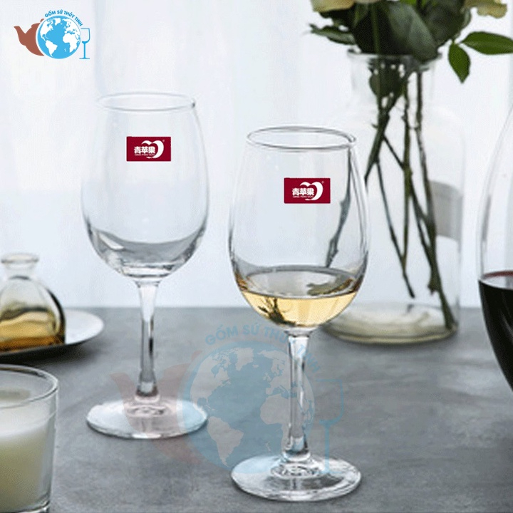 Ly rượu vang pha lê 350ml EJ5201 DELI (1 ly) / ly thủy tinh uống vang cao cấp