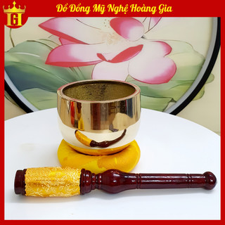 Chuông bát, chuông tụng kinh đúc thủ công đường kính 9cm
