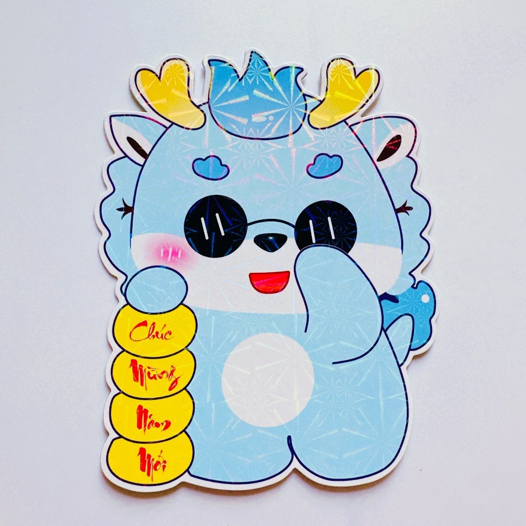 Bao Lì Xì Chibi 2024 Giáp Thìn Chibi Rồng Dễ Thương Lì Xì Chibi Phản Quang Loại 1 - BỐ KHỦNG LONG