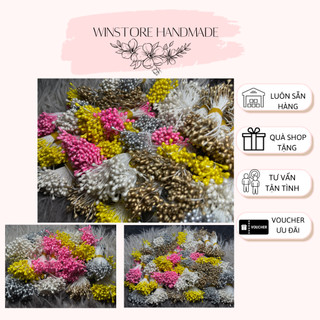 Nhuỵ làm hoa, Nhị hoa giả nhiều màu sắc có bó nhuỵ và tép nhuỵ Winstore handmade-WSNN006