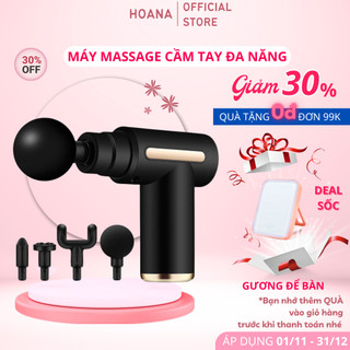 Máy massage cầm tay mini, Súng massage cầm tay mini toàn thân 6 cấp độ chuyên sâu đa năng, trị đau giãn cơ