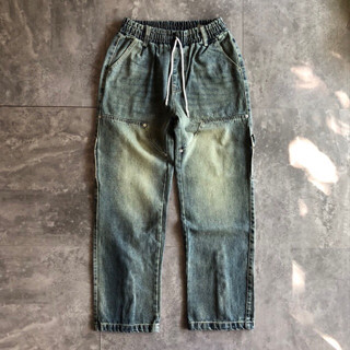 Quần jeans zipper Double Knee B713 BUIVINTAGE, vải denim dày dặn phom đẹp.