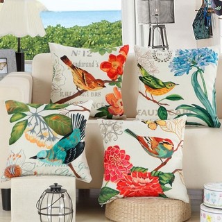 Gối tựa lưng sofa -gối trang trí -vỏ gối vuông vải bố sz 45x45cm