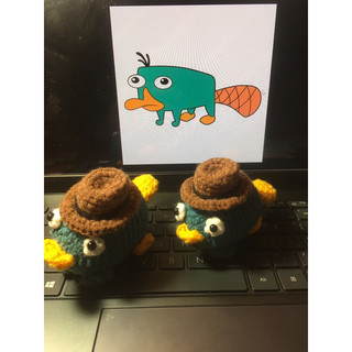 Móc len / móc khoá thú mỏ vịt perry handmade