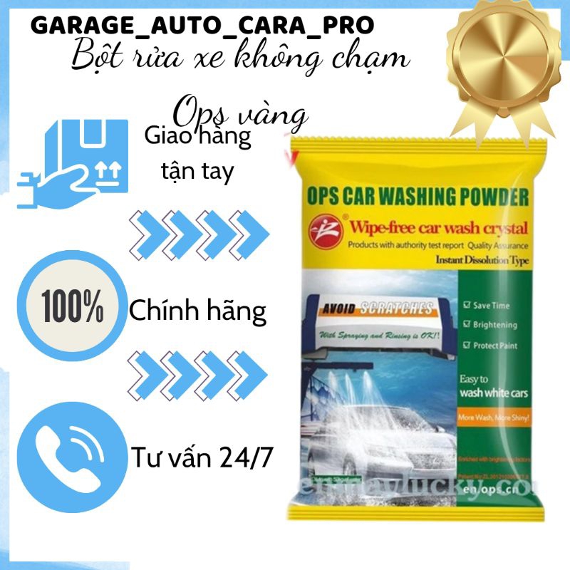 Bột rửa xe không chạm ops gói vàng tỉ lệ chuẩn CHÂU ÂU 1:25