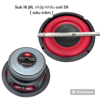 Loa siêu sub 16 jBL hàng nhập khẩu coil 36 gân đỏ - lắp sub điện sub hơi -1 củ