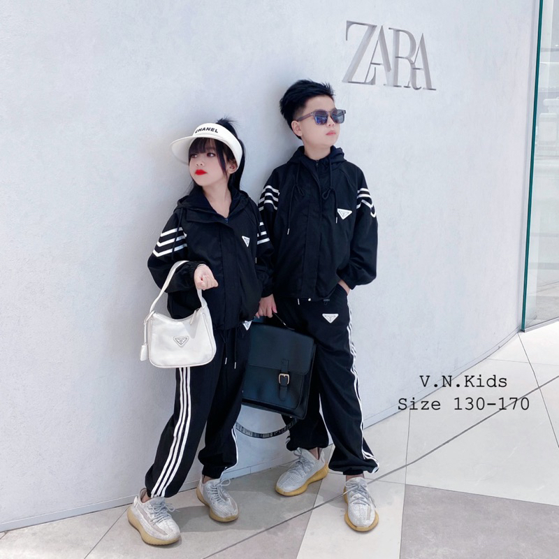 Bộ gió mũ Bra chất lừ cho Bé size đại 19kg - 44kg