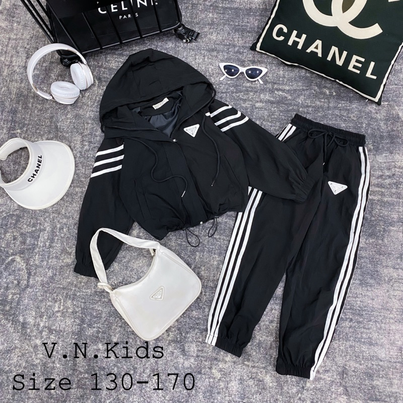 Bộ gió mũ Bra chất lừ cho Bé size đại 19kg - 44kg