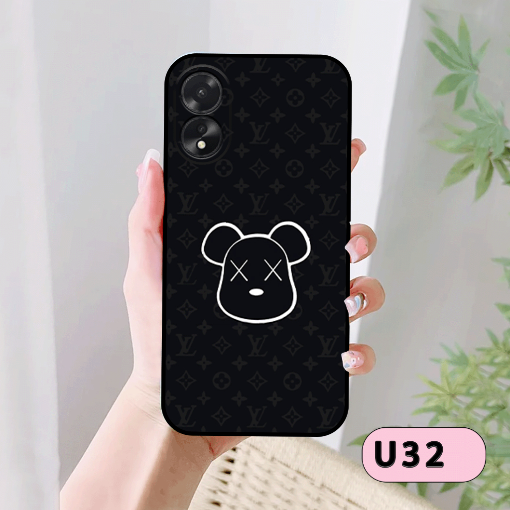 Ốp Lưng Điện Thoại  OPPO A18 In Gấu BE@RBRICK SIÊU DỄ THƯƠNG