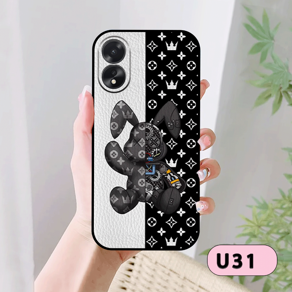 Ốp Lưng Điện Thoại  OPPO A18 In Gấu BE@RBRICK SIÊU DỄ THƯƠNG